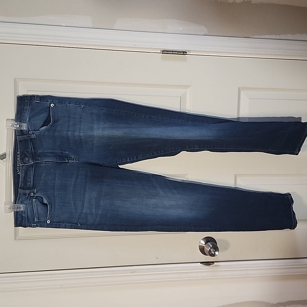 American Eagle High Rise Super stretch Skinny Jeans Size 14 Long